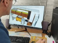 aménagement intérieur van avec logiciel sketchup pour plan